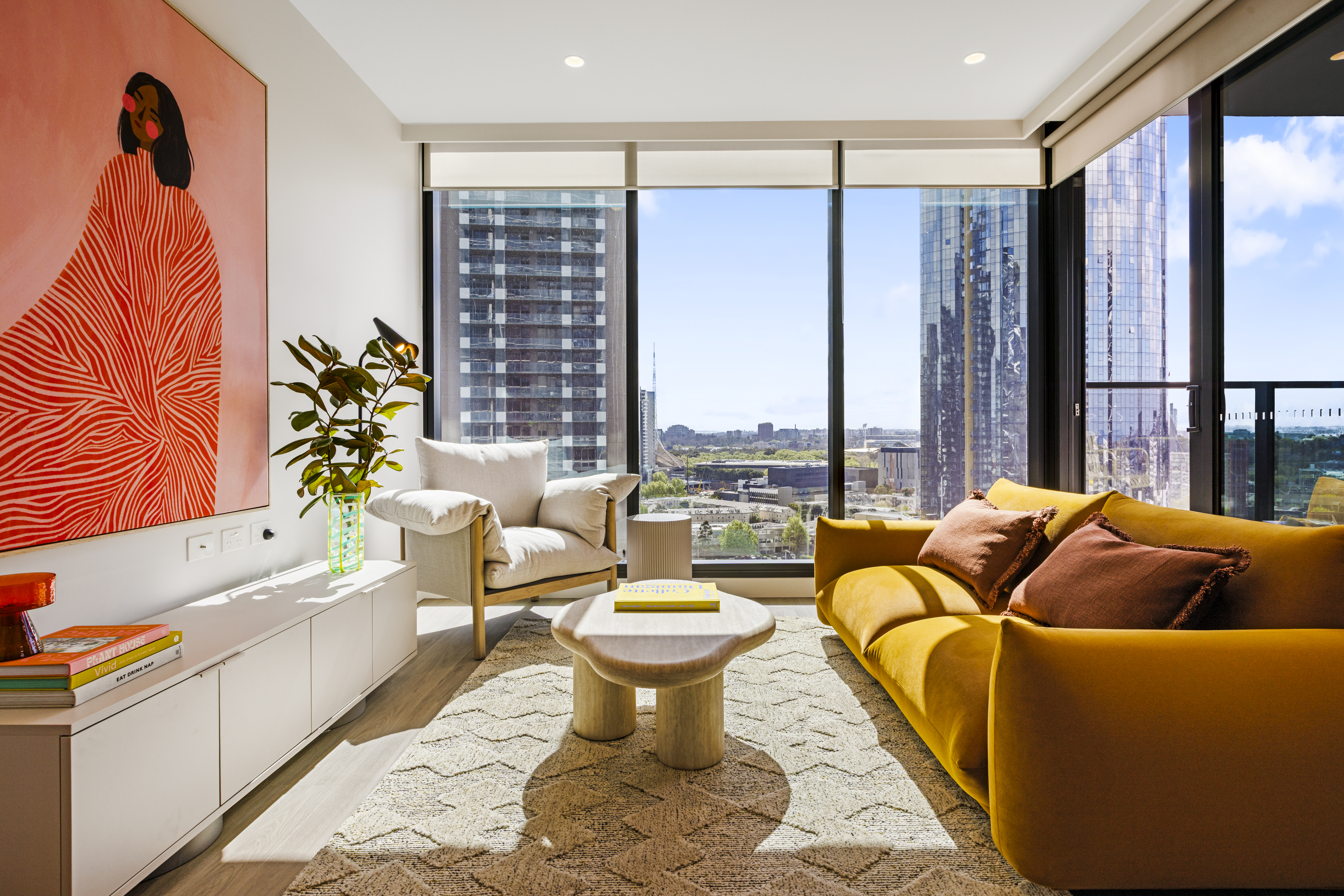 No.1 Queens Bridge apartment interior